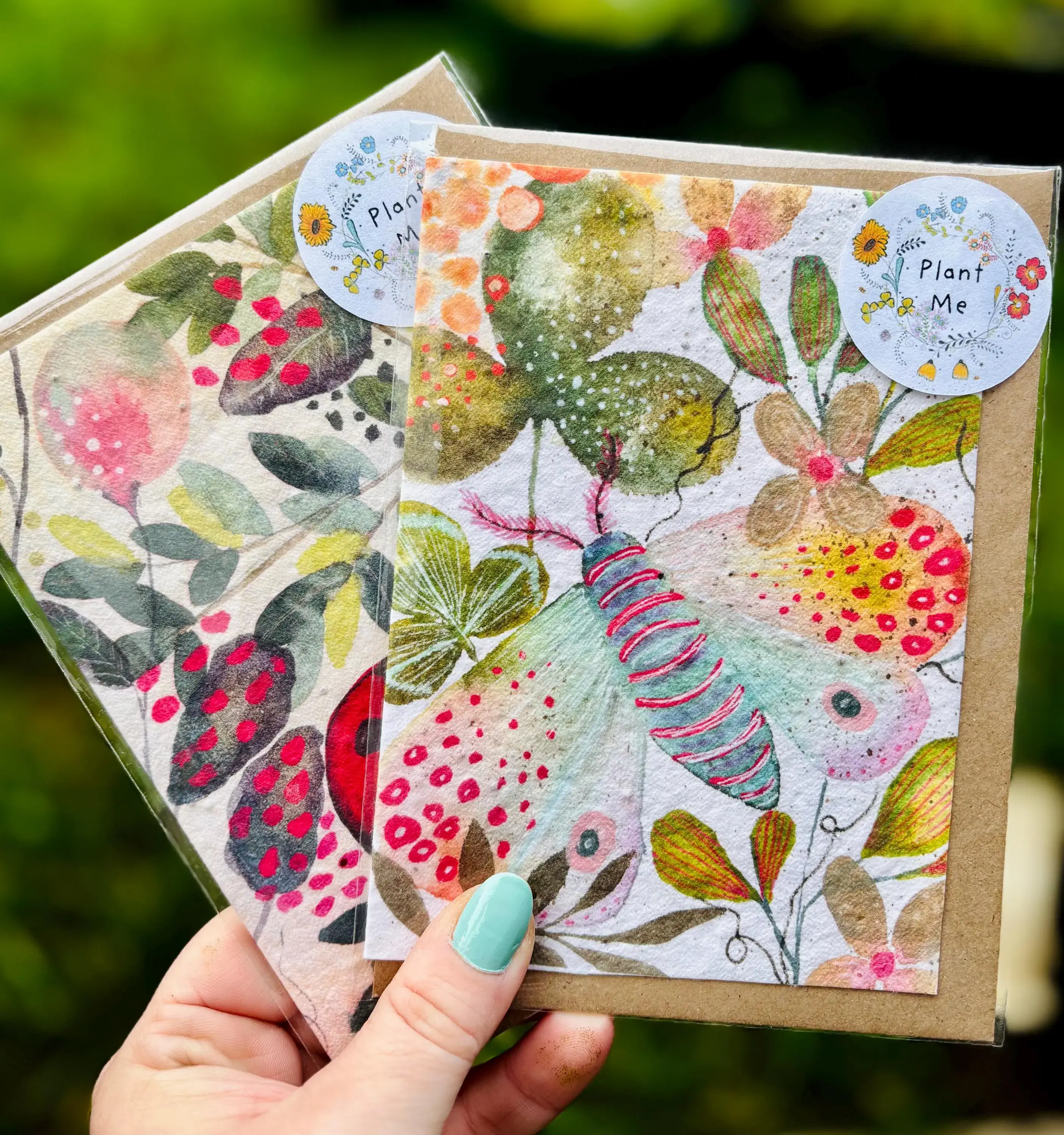 Erika's Whimsical Art – wholesale Birthday card – Plantable  Seed Paper Birthday Moth Card, Blank Inside 6