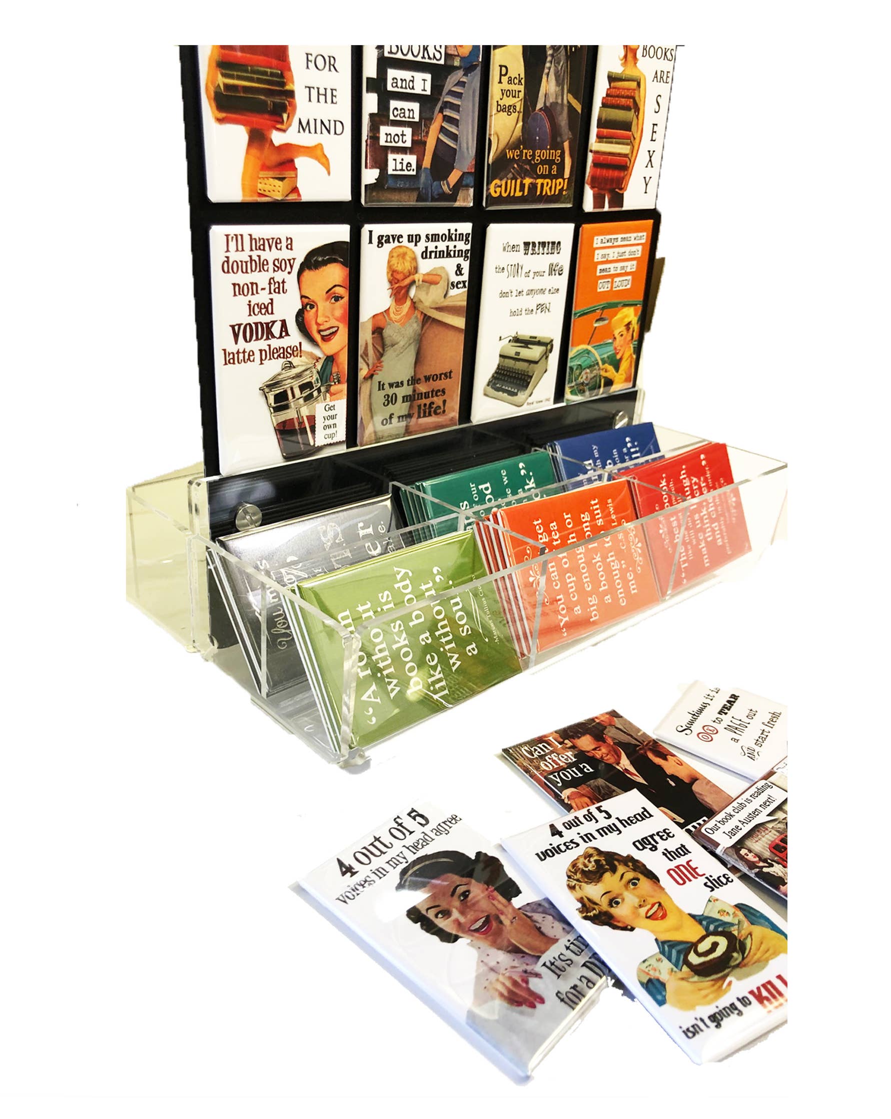 Fly Paper Products - Wholesale Retailer Display - Paper & Novelty - Fridge Magnet Display ONLY1