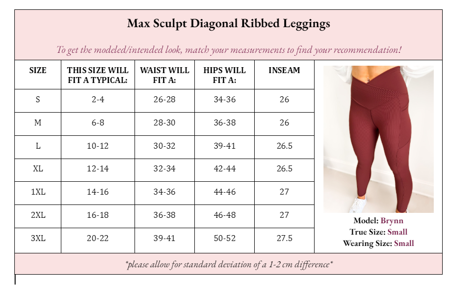 Girl Code Couture - Wholesale Athletic/Lounge Leggings - Women's - Max Sculpt Crossover Waist Ribbed Leggings - Regular6
