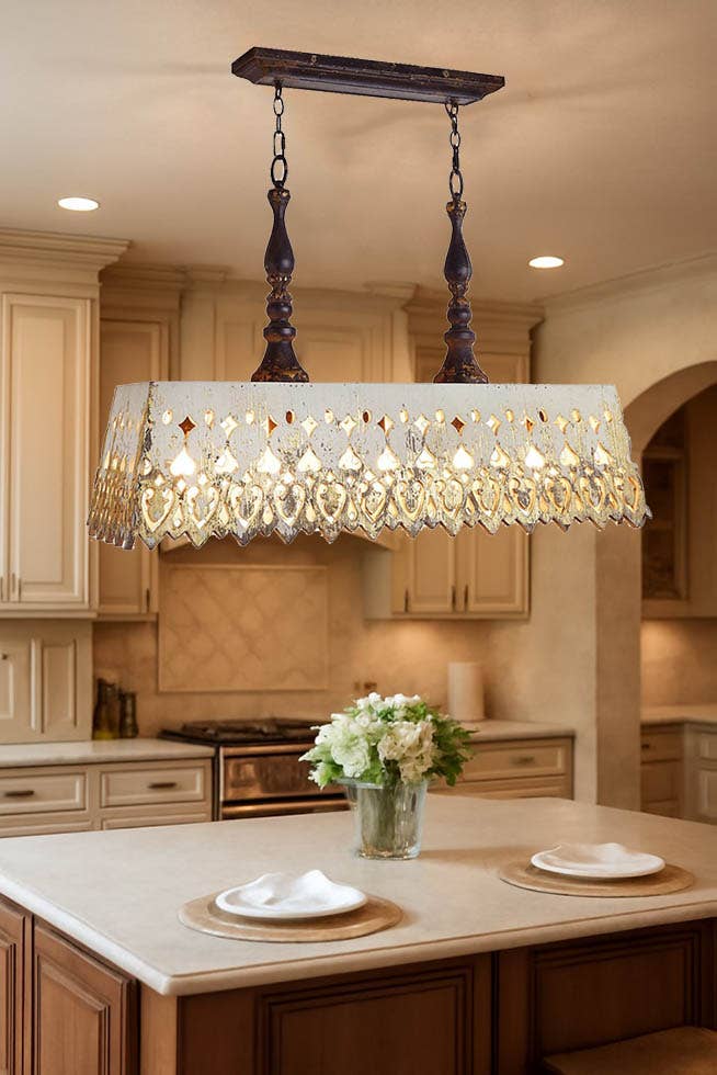 Provence Home - Wholesale Chandelier/Hanging Light - Traditional Wood Pendant Light Fixture1