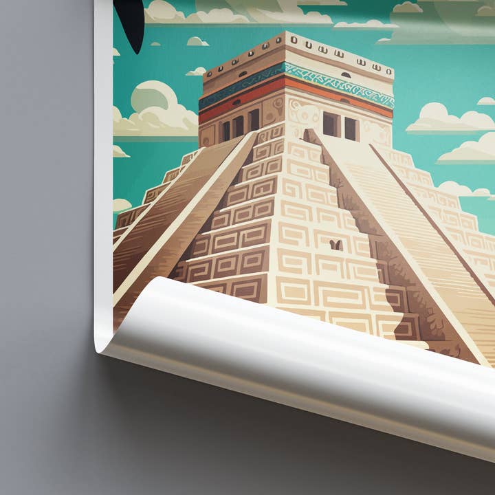TravelzonaArt - Vendita all'ingrosso Poster - Poster di viaggio Chichen Itza Messico6