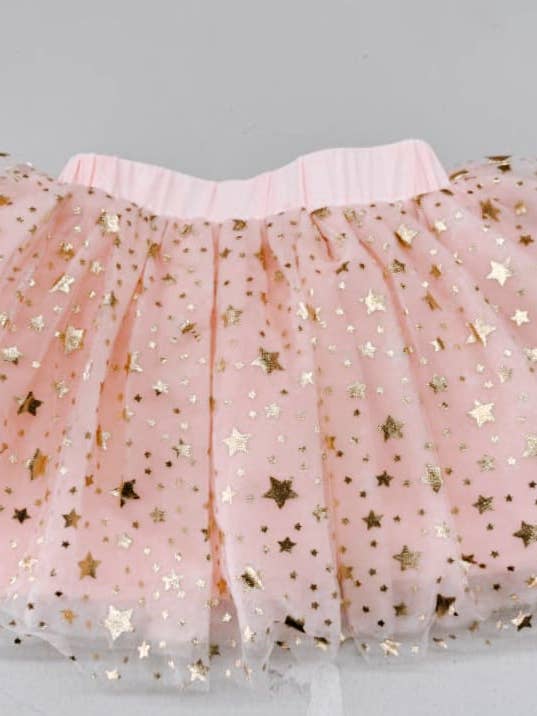 Pink star tutu skort for wholesale by Fancy Shmancy Baby