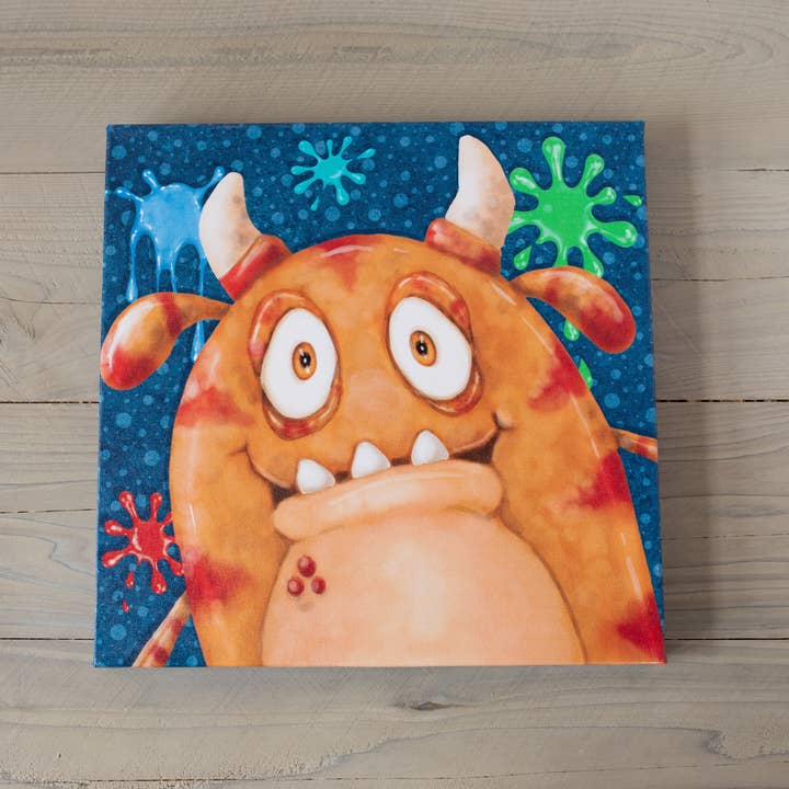 Borders Unlimited – wholesale Art print – 3 Piece Monster Splat Canvas Wall Art Set