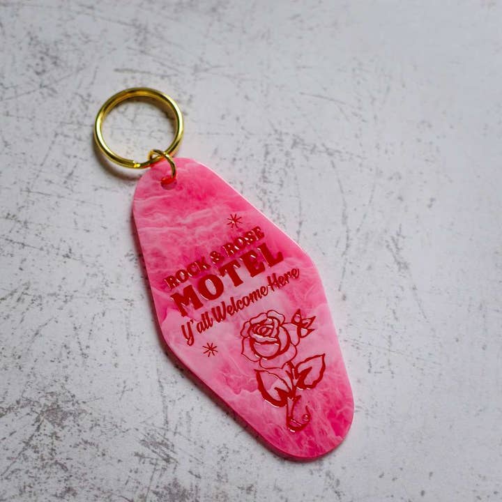 Rock And Rose Motel - Wholesale Keychain - Women's - Rock And Rose Motel Rose Keychain1