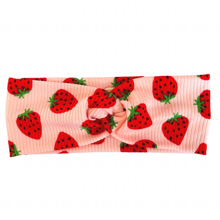 Junque Food Headband Hair Accessories - Wholesale Fashion Headband - Women's - Twist Headband Hair Accessories for Women, Strawberry