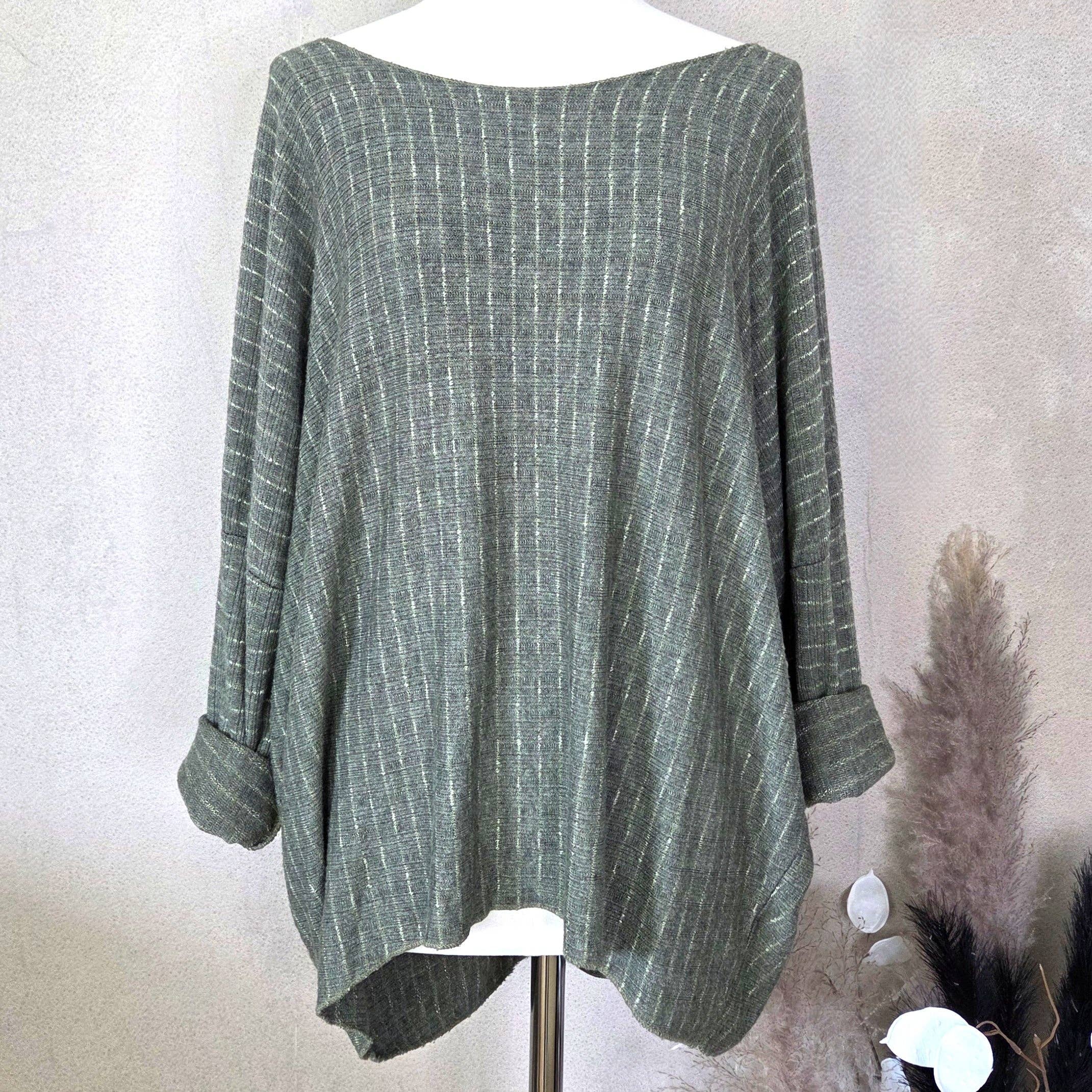 Tempest Designs - Vente Haut en maille – femme - Haut en maille fine et confortable avec effet moucheté subtil (M)1