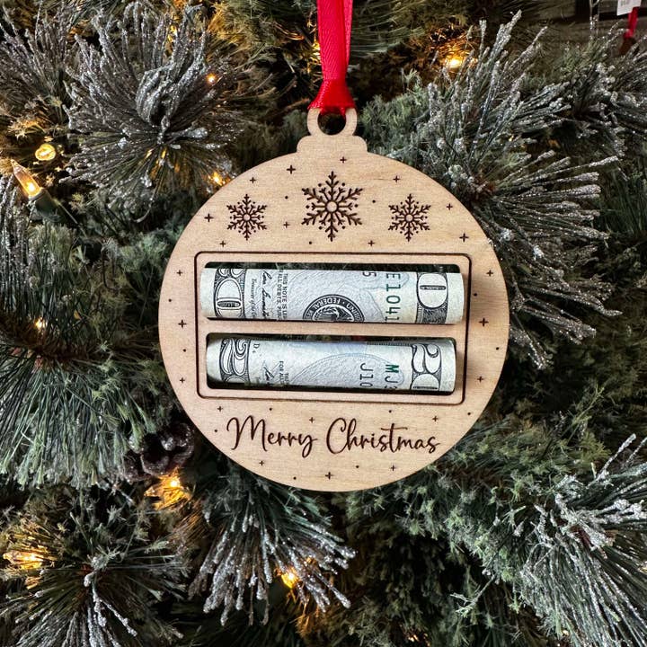 Ornamento de dinero para venta al por mayor de Fuzzy Loon Designs