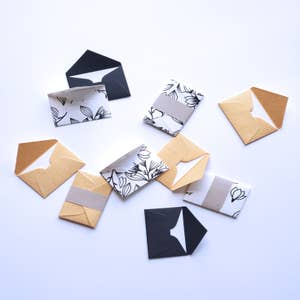 Mini Notecard Set of 60 - Tarot Card Flat Cards - Lunch Notes - Mini Cards  - Enclosure cards