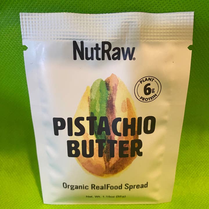 10 paquets individuels de 1,15 oz de beurre de pistache biologique (1,65 $/unité) pour la vente par Nutraw Foods