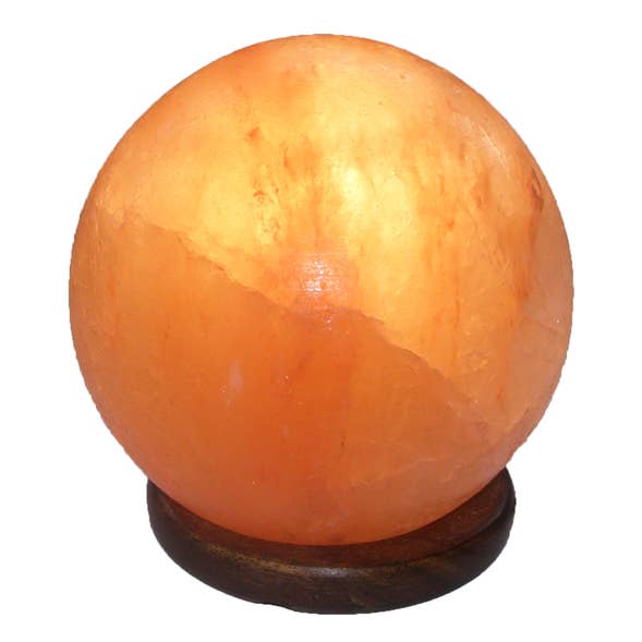 Crystal Magick Wholesale Ltd – Candeeiro de sal por atacado – Candeeiro de Esfera em Base de Madeira0