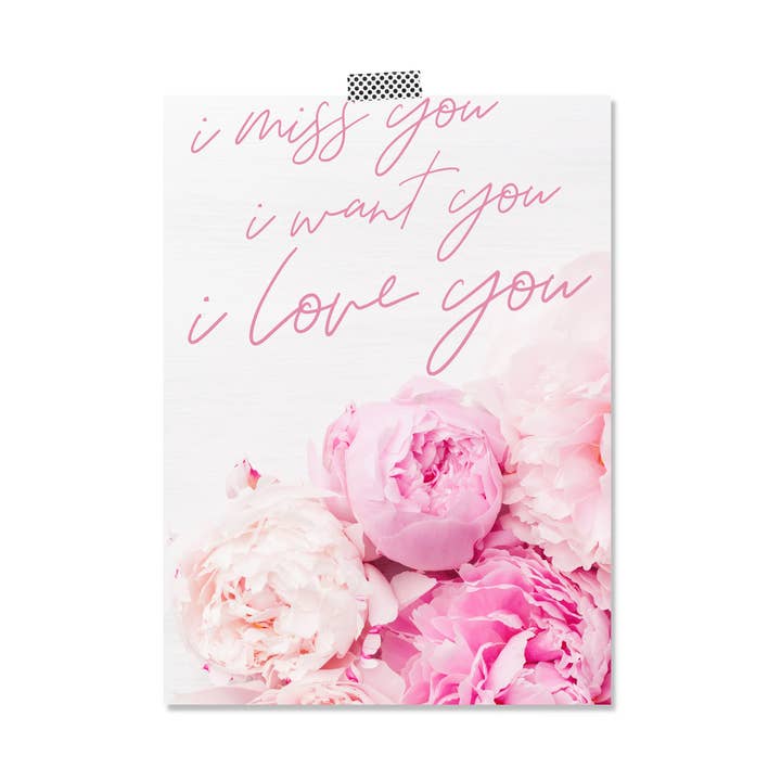 Dorm Decor Wall Art Pink Flowers Love Poster for wholesale by 527 Photo