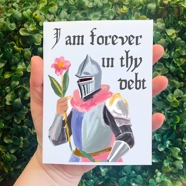 Cryptic Paper Co. - Wholesale Thank You Card - Medieval Knight Any Occasion Thank You Card1
