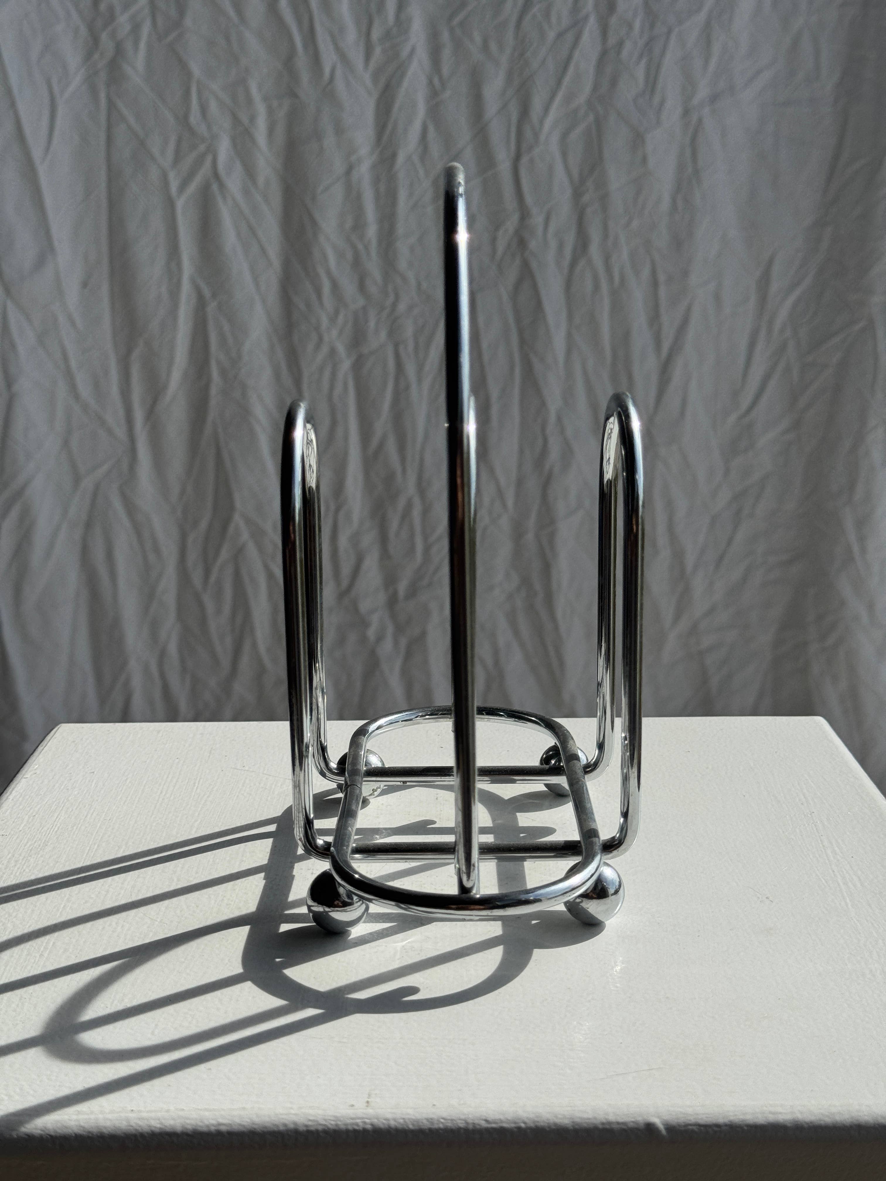 Office Objets - Vendita all'ingrosso Portatovaglioli - Porta toast o tovagliolo in metallo argentato H20.5 L1710