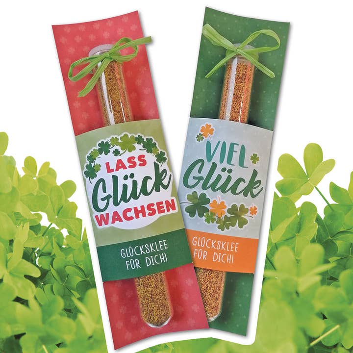 Gilde Handwerk Macrander GmbH & Co. KG - Wholesale Plant Seeds - Glas lucky clover in test tube VE 12 so1