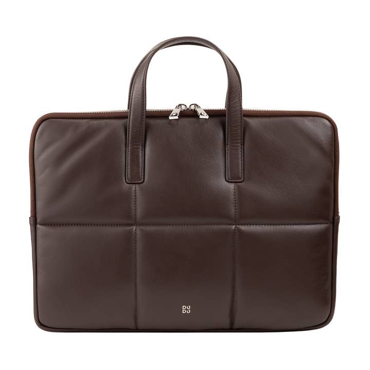 Dudu Puffy Læder Quiltet Ærmetaske Til Kvinder Kaffebrun for engroshandel hos dudu