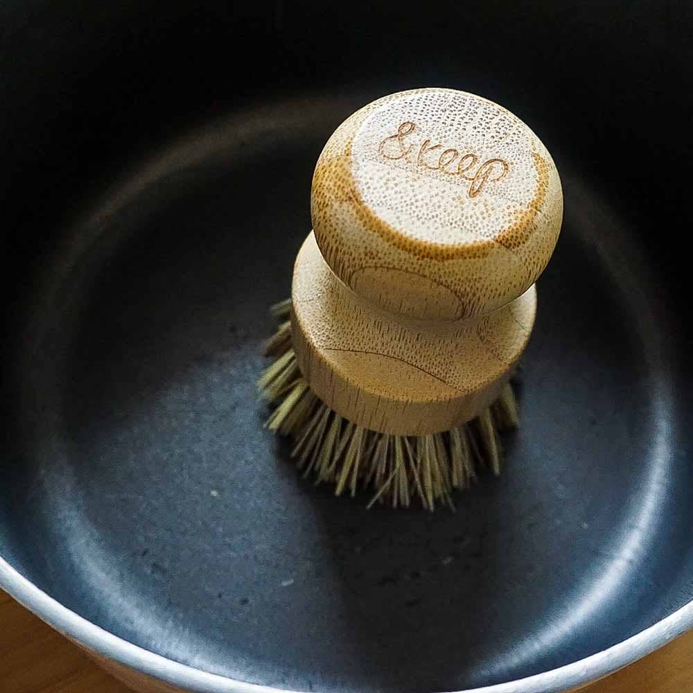 &Keep - Wholesale Cleaning Brush - &Keep Pot Brush - Stiff: biodegradable sustainable scrubber2