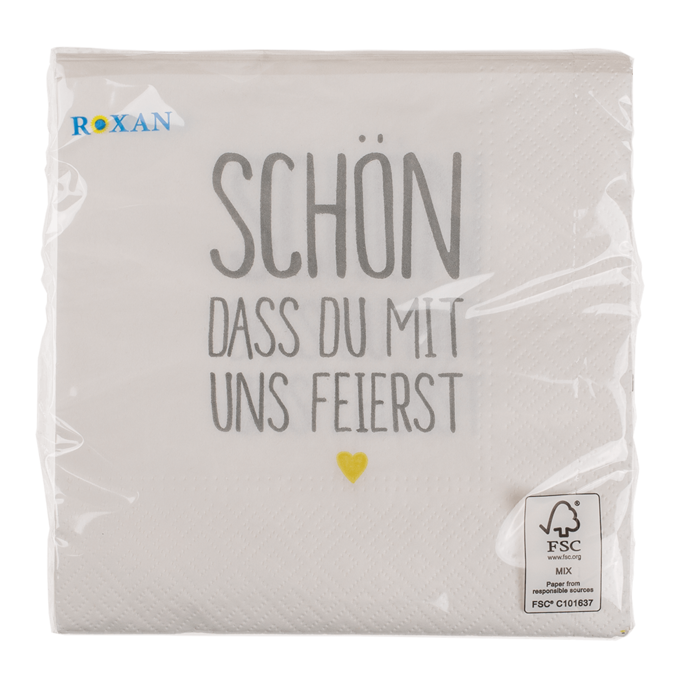 Out of the blue KG - Wholesale Disposable Napkin - White-grey paper napkins,2