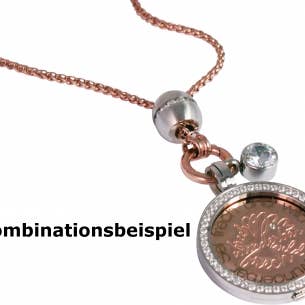 Style Republic - Carsten Maletz - Wholesale Pendant/Charm Necklace - Coins carrier in gold with set cubic zirconia1