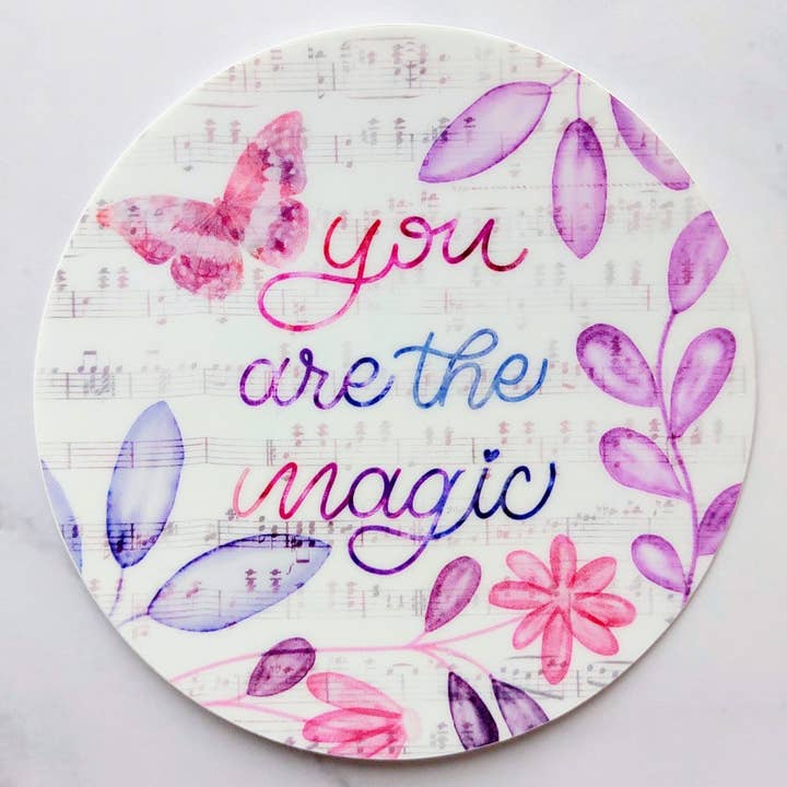 Jij bent de magische Floral Ephemera vinylsticker voor wholesale door Bella Lou Boutique