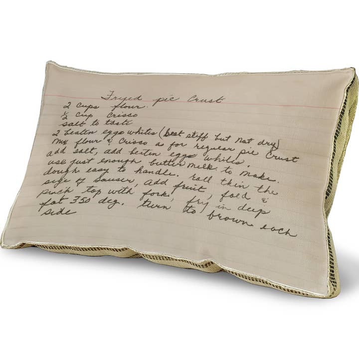 23 «x 15" - Almohada decorativa - Receta de pastel frito para venta al por mayor de SPLASHWORKS