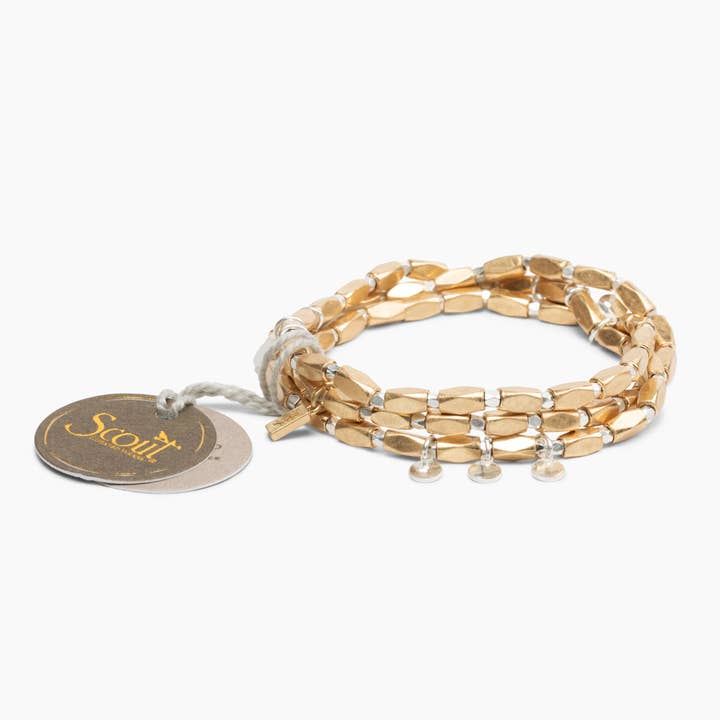 Metal Wrap - Iconic/Disc/Gold & Silver for wholesale by Scout Curated Wears