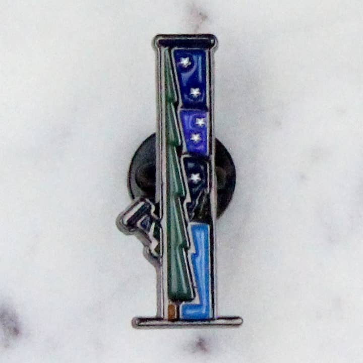 Night Pine Tree Bong - Enamel Pin for wholesale by fntsma