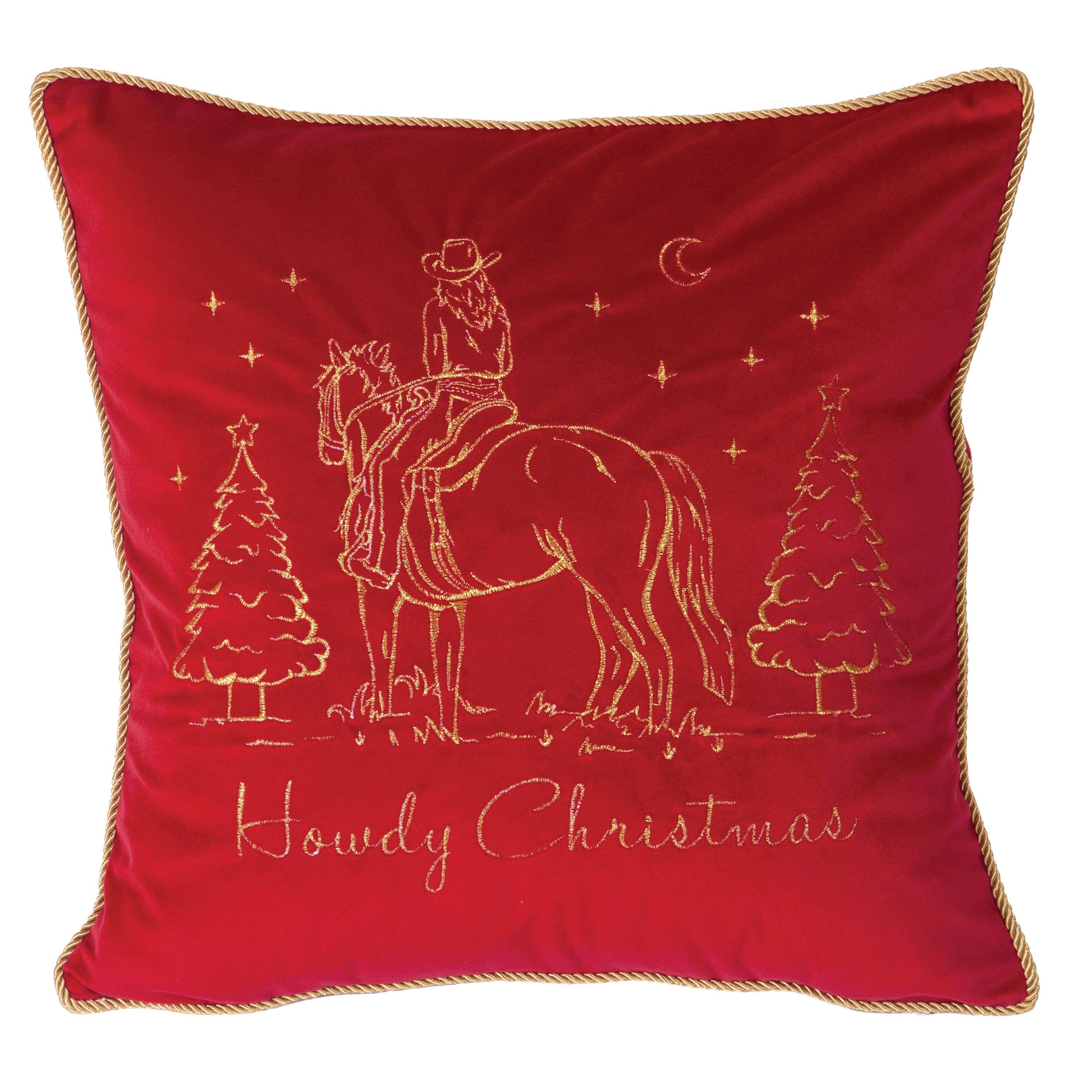 Carstens, Inc. - Vente Coussin décoratif - Coussin de Noël Wrangler Howdy0