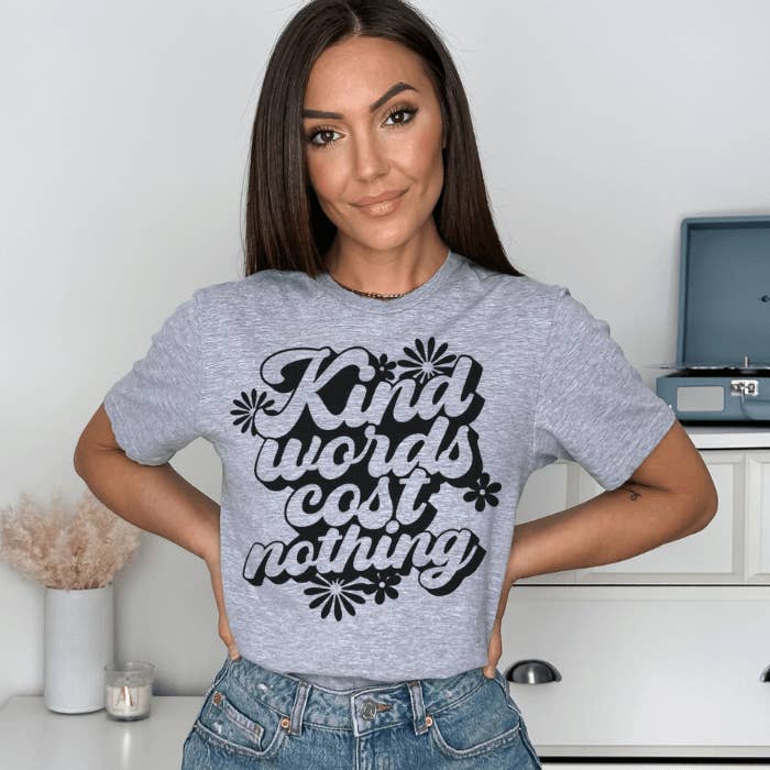 Kindness Inspired T-shirt For Women, Mental Health Clothing for wholesale by Stormy Vision