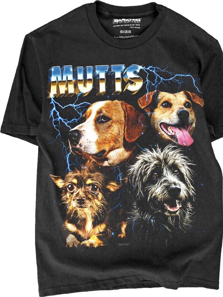 BabaTees - Wholesale Screen Printed T-Shirt - Unisex - Mutts Tshirt for Men & Women 80s Heavy Metal Style5