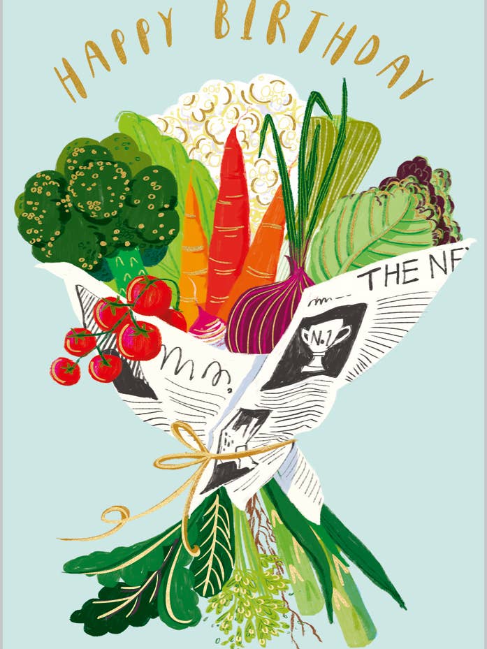 Bouquet de légumes pour la vente par Abacus Cards and Clare Maddicott Publications