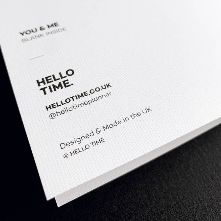 HELLO TIME – wholesale Love card – You Had Me At Hello Greetings Card2