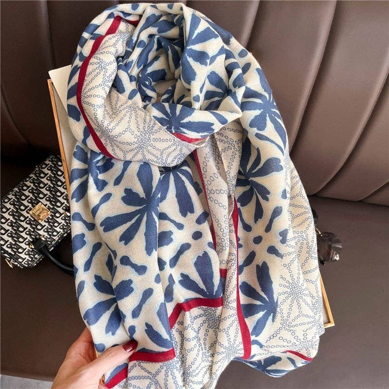 Mirazshoes WholeSale - Wholesale Scarf - Women's - Thin Printed Small Handkerchief0