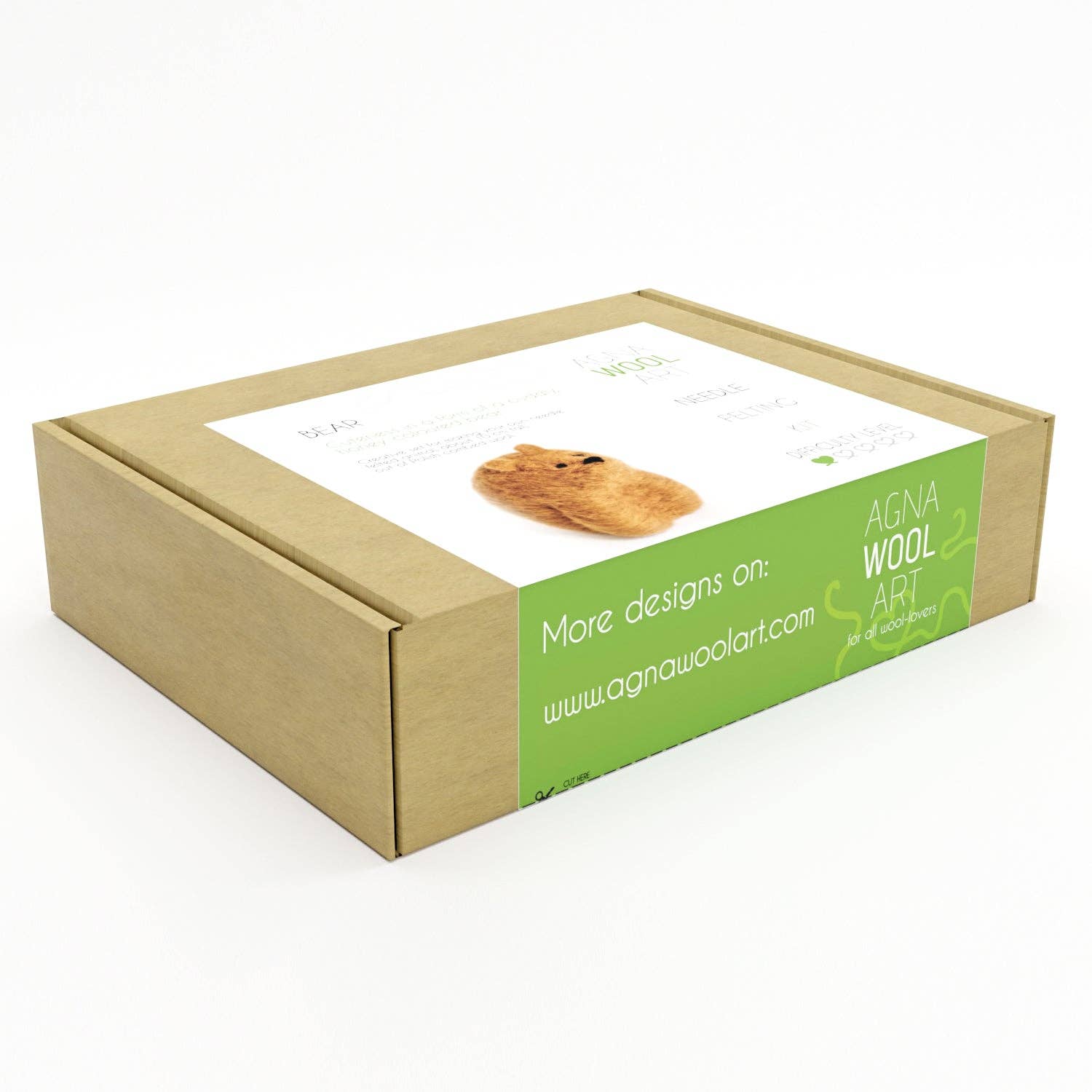 Benzie Design - Wholesale DIY Craft Kit - Bear, Needle Felting Kit6