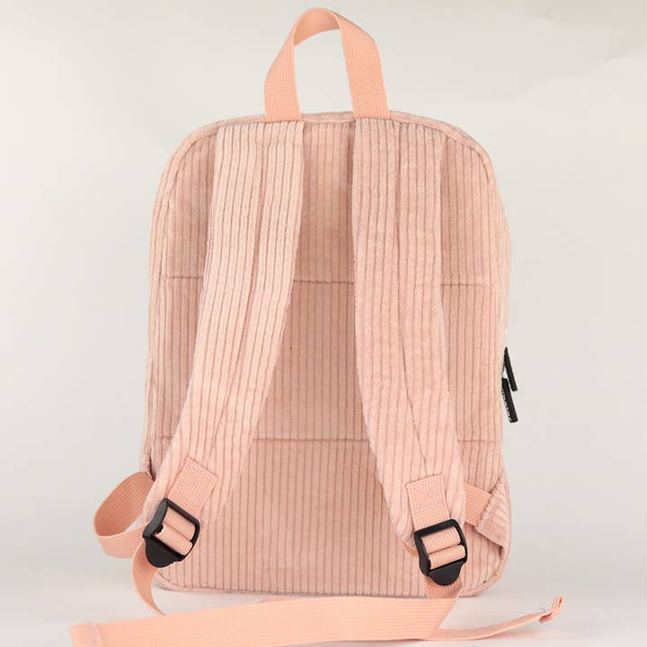 Cribstar – wholesale Backpack – Child – Corduroy Kids Backpack - Peachy Pink
