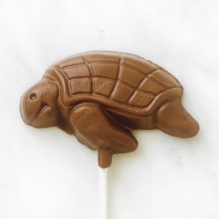 Sea Turtle Chocolate Lollipop 2/12ct for wholesale by Marilyn & Louise Confections
