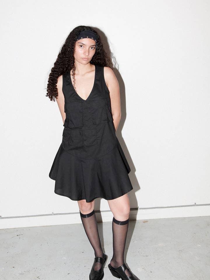 Sprint Dress in Onyx for wholesale by KkCo