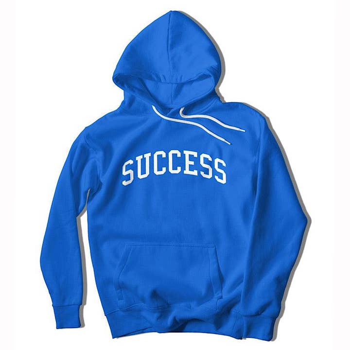 “Success Curve Logo” Hoodie (Royal Blue/White) for wholesale by SuccessOverEverything Clothing