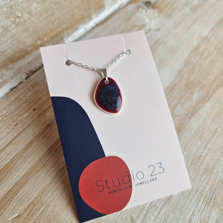 Studio 23 Ceramics – wholesale Pendant/charm necklace – NEW DESIGN Pendant Pebble2