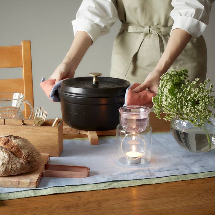 shesay - Wholesale Oven mitt/pot holder - Corn holder layered linen 2pcs18