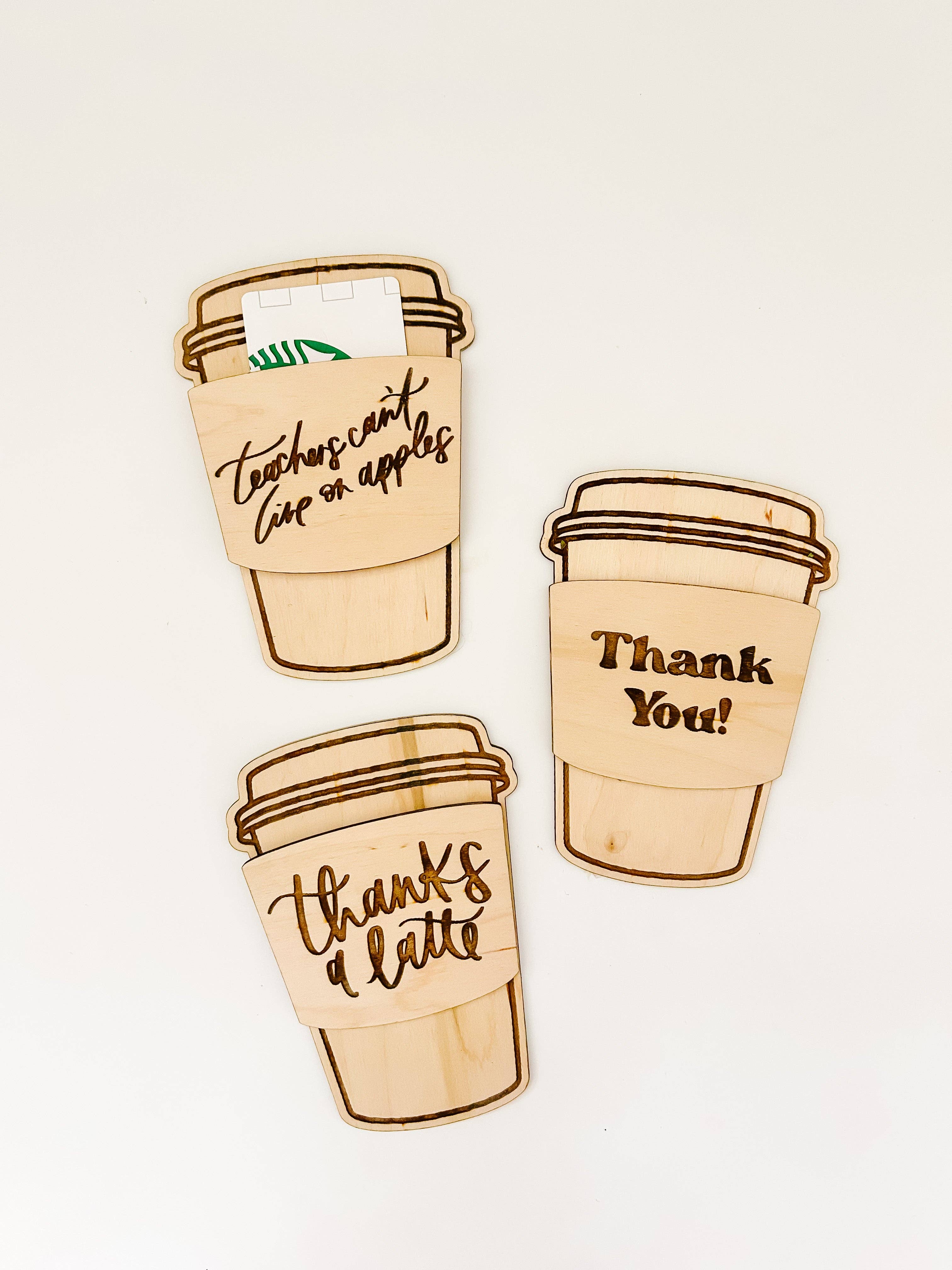 Goldie Letter Company - Wholesale Gift Tag - Coffee Giftcard Holder1