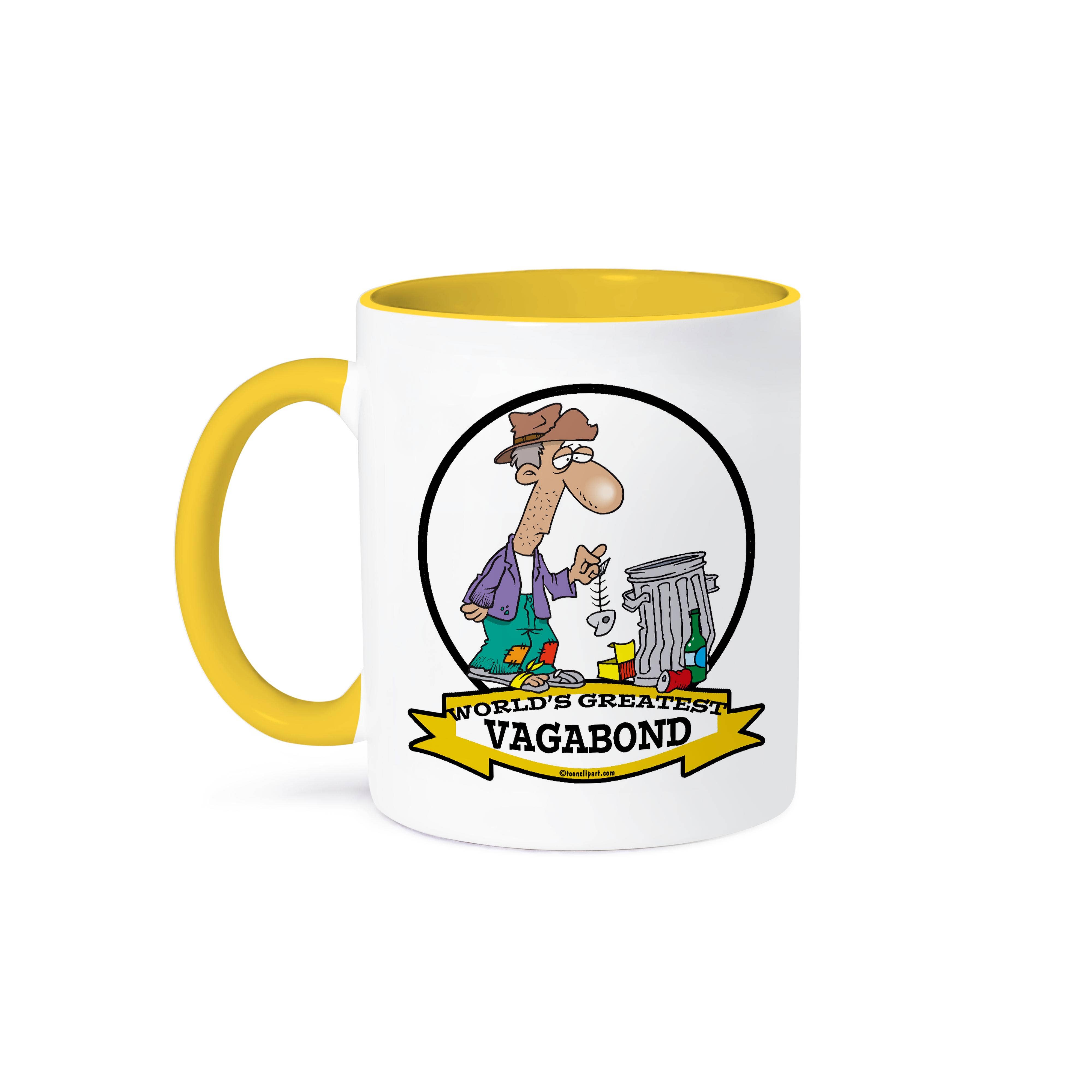 3dRose - Wholesale Coffee Mug - 3dRose, Funny Worlds Greatest Vagabond Men Cartoon, Mug0