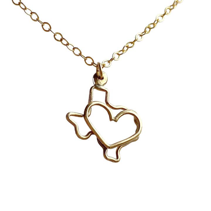 State Necklace + Heart for wholesale by Julie Godsey Jewelry