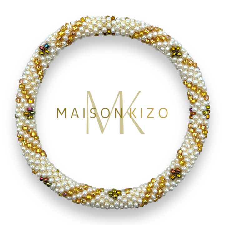 Nepalesisches Armband Glasperlen D24 für den Großhandel von MAISON KIZO