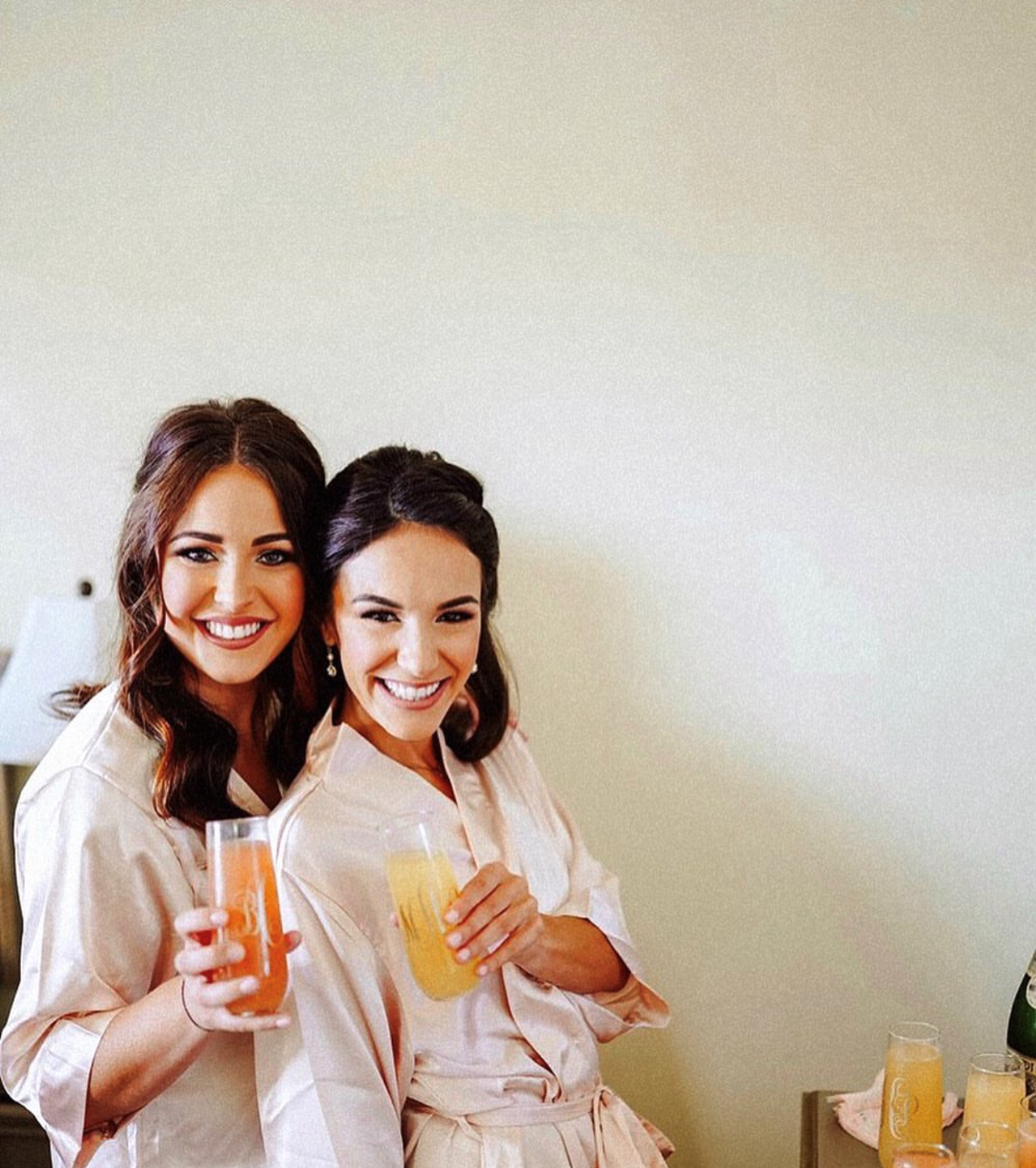 GiftsbyPR – wholesale Morgonrock - Dam – Champagnefärgad sidenkimono för brudtärnor, skräddarsydd sidenmorgonrock14