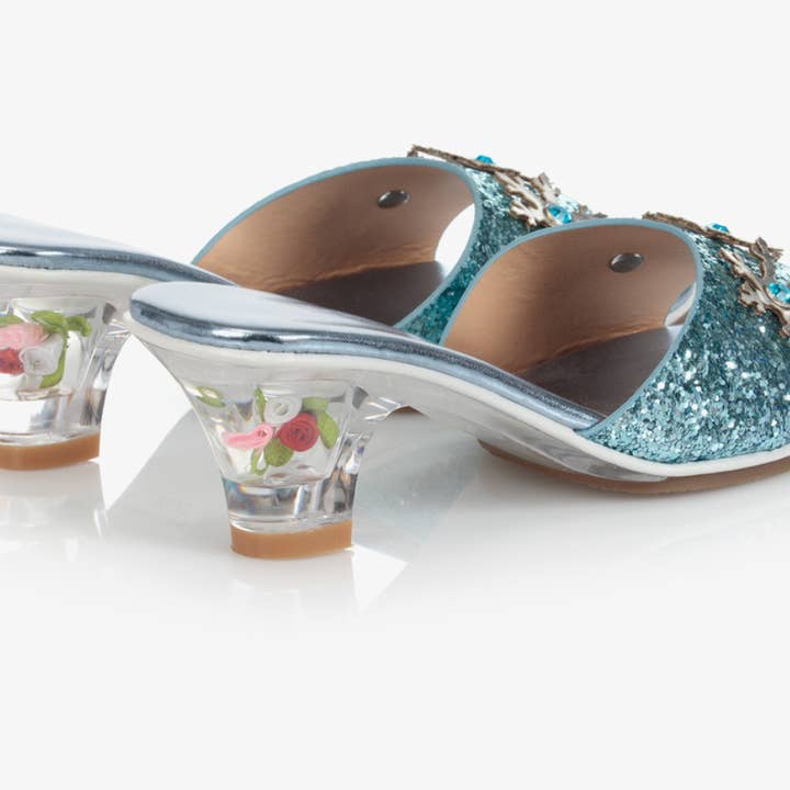 Speedy Monkey - Wholesale Sandals - Kids - Slipper High-heel Ice Queen (blue)Costume Accessory for Kids-Carnival & Festive Use(3 sizes)1