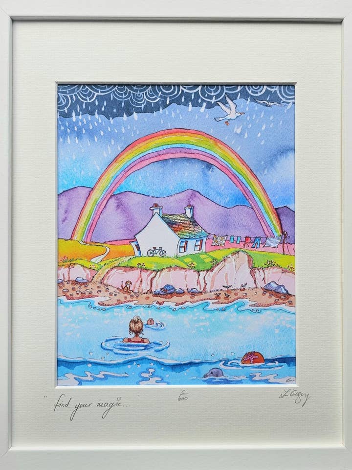 "encontre o seu sonho..."
Edição Limitada Impressão Montada por atacado de Lani Gregory - Art