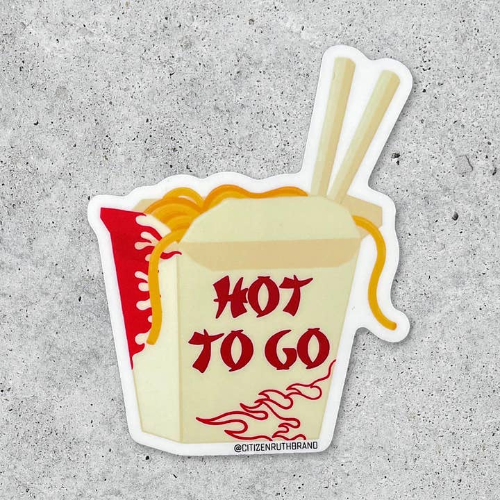 Adhesivo de vinilo Hot To Go Takeout para venta al por mayor de Citizen Ruth