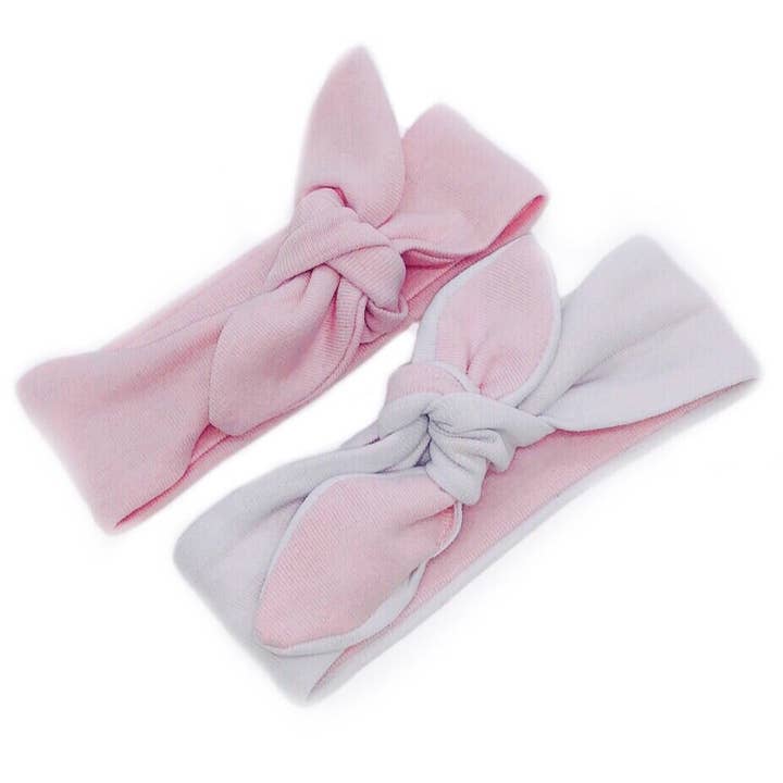 Bandeau noué/nœud pour bébé et tout-petit - Rose bébé pour la vente par ZIPPYUP