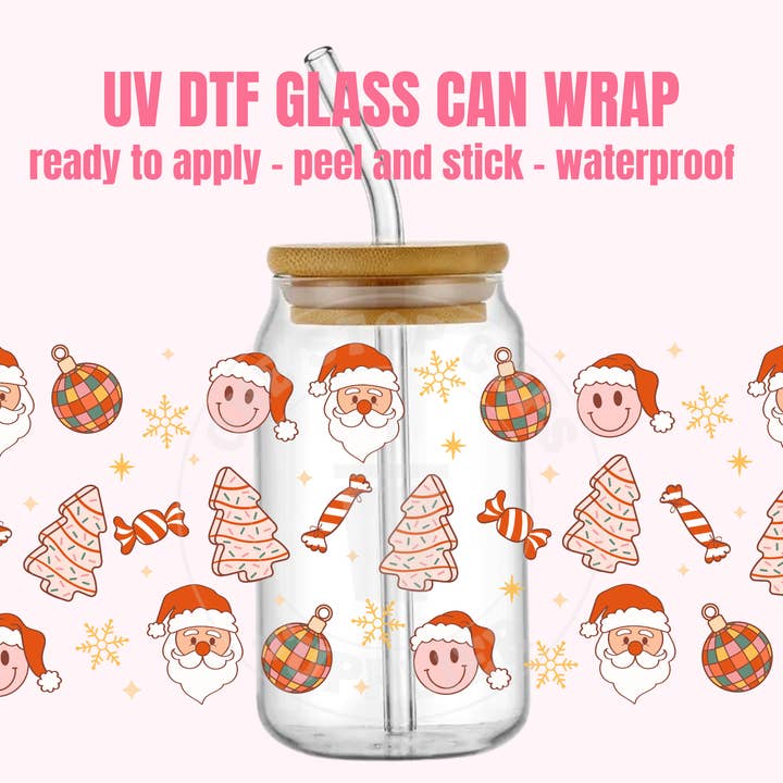 Emballage de tasse UV DTF Christmas 35 pour la vente par One Stop Cups