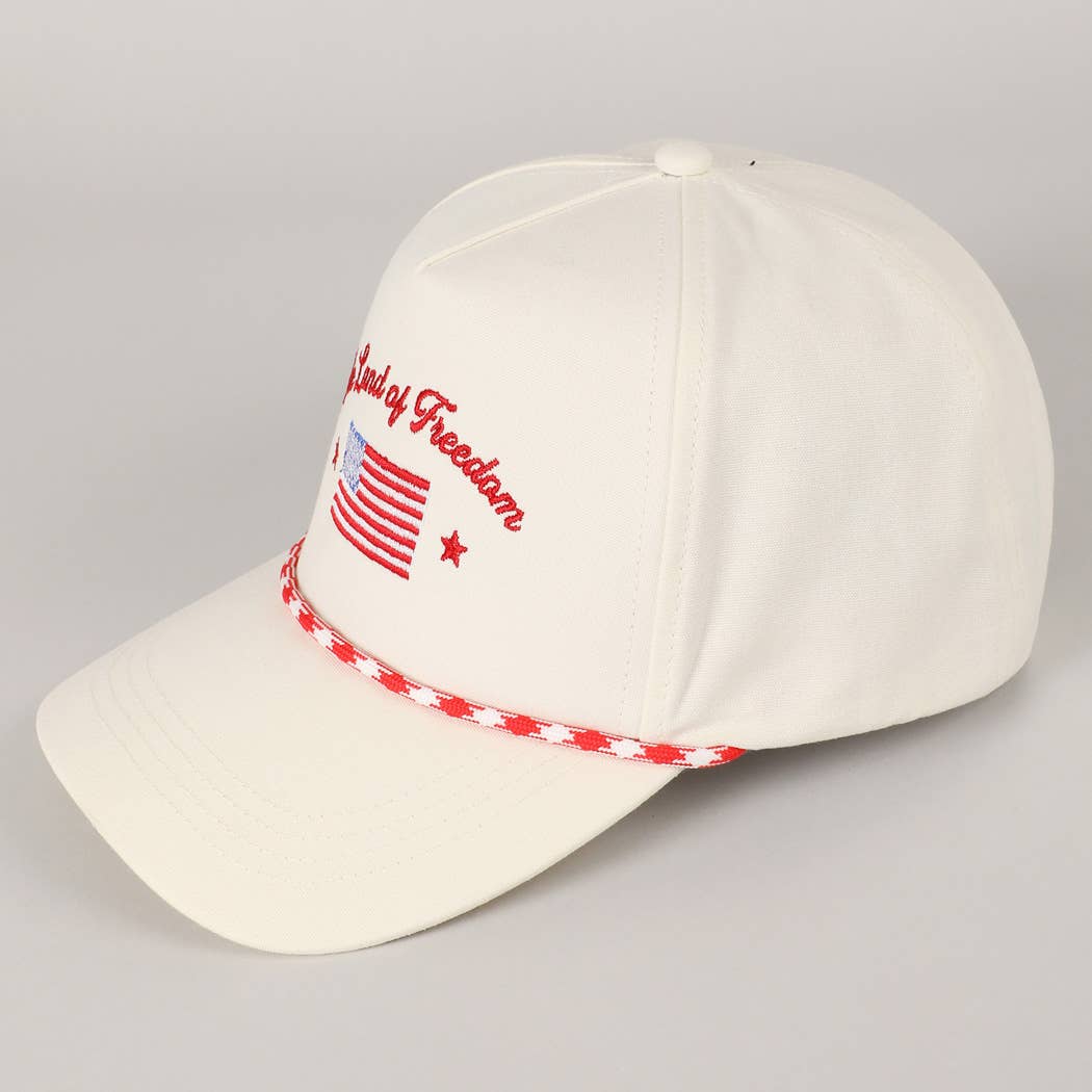 Fashion City - Wholesale Trucker Hat - Unisex - The Land of Freedom Flag Embroidered Trucker Hat13